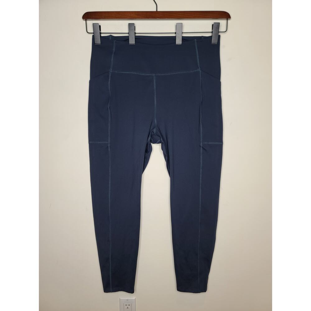 Girlfriend Collective dark teal capri leggings with pockets - 4XL / XXXXL